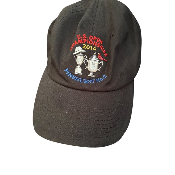 U.S. Open Championships 2014 Pinehurst No.2 Black Adjustable Hat USGA Member - Picture 1 of 6